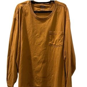 Duluth Trading Co Men's Tan Long Sleeve Tee Size 3XL Relaxed Fit Casual